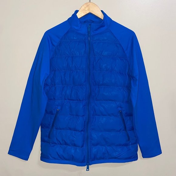 G/FORE G4 The Shelby Debossed Logo Racer Blue Jacket G4MF21O02 Men’s M NEW $295